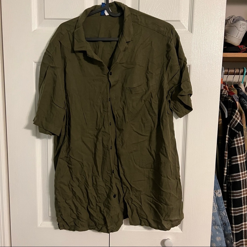 h&m short sleeve button up